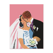 ヴィンテージウェディング、新婦と新郎が日付を保存