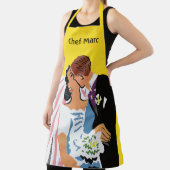 ヴィンテージウェディング、新郎新婦キスをする エプロン (インサイチュ)