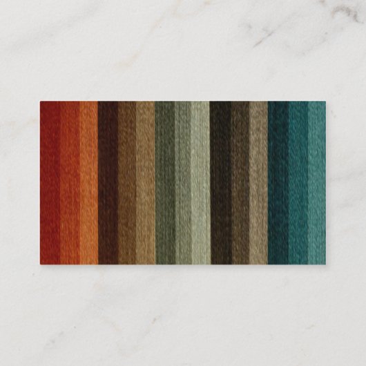 ヴィンテージウェディング、暖かい秋のストライプパターン エンクロージャーカード (裏面)