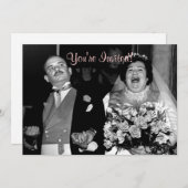 ヴィンテージウェディング - 私たちの幸せな日！ 招待状 (正面/裏面)