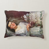 ヴィンテージウェディング、 花嫁がウェディングケーキをカットする アクセントクッション (裏面)