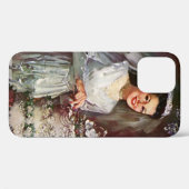 ヴィンテージウェディング、 花嫁がウェディングケーキをカットする Case-Mate iPhoneケース (裏面 (横))