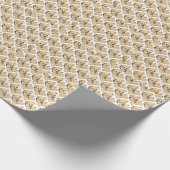 ヴィンテージウェルカムベビーユニセックスシャワー少年少女 ラッピングペーパー (角)