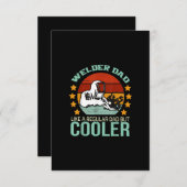 ヴィンテージウェルダーパパは通常のパパのように サンキューカード (正面/裏面)