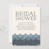 ヴィンテージウェーブブライダルシャワー招待 招待状 (正面)