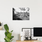 ヴィンテージウェールズプリントカルナルフォン中世の城 ポスター (ホームオフィス)