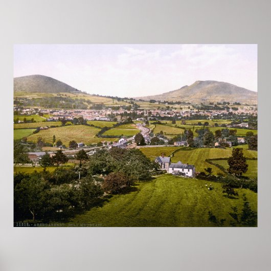 ヴィンテージウェールズAbergavenny Holy Mountain ポスター (正面)