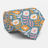 ヴィンテージウェーレトログルーヴィーパステルフローラルパターン ネクタイ (ロール)