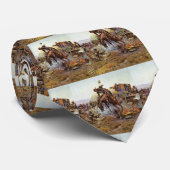 ヴィンテージウエスタンカウボーイアットキャンプオンバッキングホース ネクタイ (ロール)