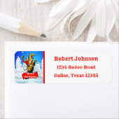 ヴィンテージウエスタンカウボーイアリーホースクリスメリータム ラベル (インサイチュ)