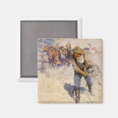 ヴィンテージウエスタンカウボーイズ、NCワイス牧場内 マグネット (正面/裏面)