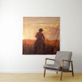 ヴィンテージウエスタンカウボーイポートレート タペストリー (インサイチュ)