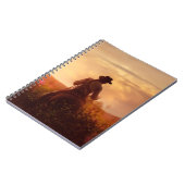 ヴィンテージウエスタンカウボーイポートレート ノートブック (左側)