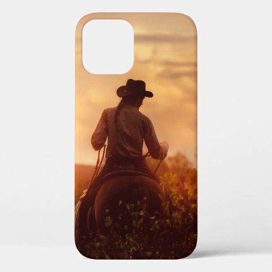ヴィンテージウエスタンカウボーイポートレート Case-Mate iPhoneケース (裏面)