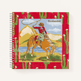 ヴィンテージウエスタンカウボーイロデオワイルドウェスト ノートブック