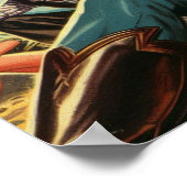 ヴィンテージウエスタンカントリーガール ポスター (角)