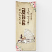 ヴィンテージウエスタンキンセアニェラ15誕生日 横断幕 (縦)