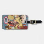 ヴィンテージウエスタンコラージュの荷物タグ ラゲッジタグ (正面横)