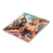 ヴィンテージウエスタンパルプガール タイル (側面)