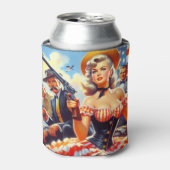 ヴィンテージウエスタンパルプガール 缶クーラー (缶正面)