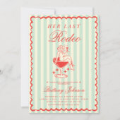 ヴィンテージウエスタンラストロデオブライダルシャワー 招待状 (正面)