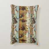 ヴィンテージウエスタンロデオイベントカウボーイズホーズブルズ  アクセントクッション (裏面(縦))