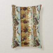 ヴィンテージウエスタンロデオイベントカウボーイズホーズブルズ  アクセントクッション (正面(垂直))