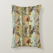 ヴィンテージウエスタンロデオイベントカウボーイズホーズブルズ アクセントクッション (正面(垂直))