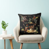 ヴィンテージウエスタンロデオイベントカウボーイズ女性のカーボーイ クッション (椅子)