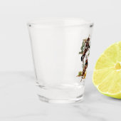 ヴィンテージウエスタンロデオイベントカウボーイ女性のカーボーイ ショットグラス (左)