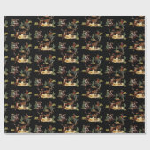 ヴィンテージウエスタンロデオイベントカウボーイ女性のカーボーイ ラッピングペーパー (フラット)