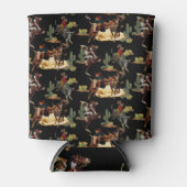 ヴィンテージウエスタンロデオイベントカウボーイ女性のカーボーイ 缶クーラー (正面)