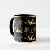 ヴィンテージウエスタンロデオイベント女性のカーボーイカウボーイマグ マグカップ (正面左)