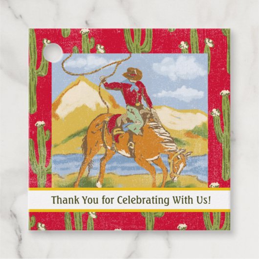 ヴィンテージウエスタンロデオカウボーイワイルドウェスト フェイバータグ (正面)