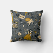 ヴィンテージウエスタンワイルドウェストイエローストーンカウボーイギフト クッション (裏面)