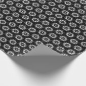 ヴィンテージウエスタンワゴンホイールパターン ラッピングペーパー (角)