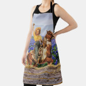 ヴィンテージウエスタン女性のカーボーイオンホースなびく(L) エプロン (インサイチュ)