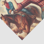 ヴィンテージウエスタン女性のカーボーイ 薄葉紙 (詳細)