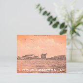 ヴィンテージウエストアイランド,サコンネット – リトルコンプトン, RI ポストカード (スタンド正面)