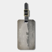 ヴィンテージウエストアイランド，サコンネット – リトルコンプトン， RI ラゲッジタグ (正面縦)