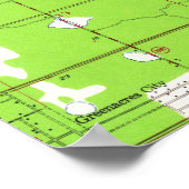 ヴィンテージウエストパームビーチ&パームビーチFLマップ(1946) ポスター (角)