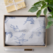 ヴィンテージウエストリアンブルーホワイトトイル 薄葉紙 (ギフト)