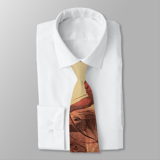 ヴィンテージウエスト、インディアンバッファロー狩りバイシャルルウィマール ネクタイ (タイ)