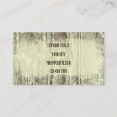 ヴィンテージウエス素朴タンオールドスタイルブルスカル 名刺 (裏面)