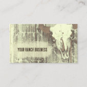 ヴィンテージウエス素朴タンオールドスタイルブルスカル 名刺 (正面)