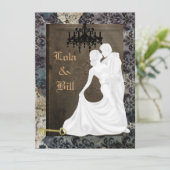 ヴィンテージウエディングアンティーク招待状 招待状 (スタンド正面)