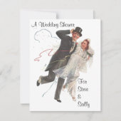 ヴィンテージウエディングシャワーアナウンス招待状 招待状 (正面)