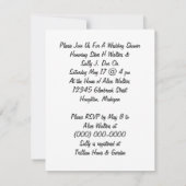 ヴィンテージウエディングシャワーアナウンス招待状 招待状 (裏面)