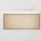 ヴィンテージウエディングチケットIIパンチカスタムアウト1 招待状 (裏面)