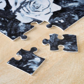 ヴィンテージウエディング写真ハッピーカップルブおもしろいライド ジグソーパズル (側面)